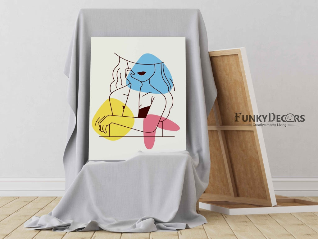 Stunning Women Portrait Art Frame For Wall Decor- Funkydecors Posters Prints & Visual Artwork