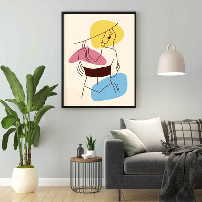 Stunning Women Portrait Art Frame For Wall Decor- Funkydecors Xs / Black Posters Prints & Visual