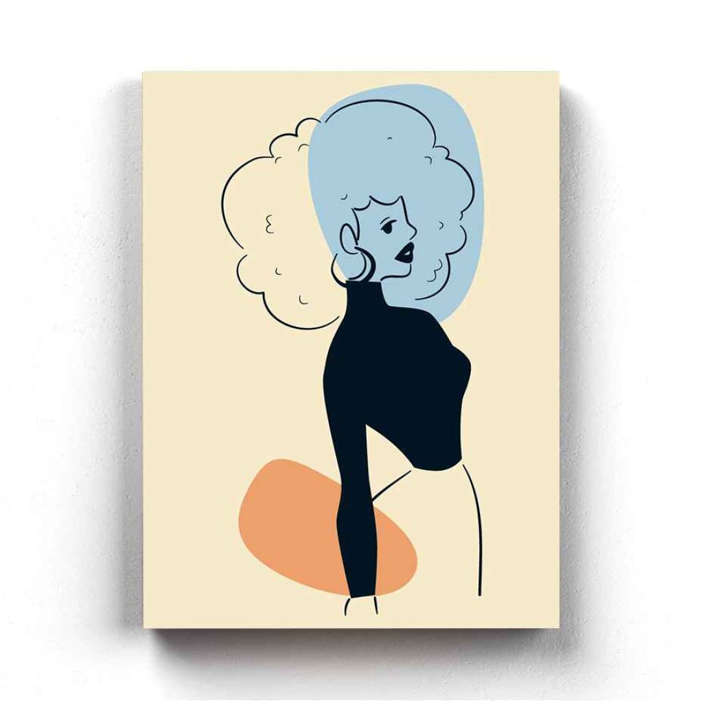 Stunning Women Portrait Art Frame For Wall Decor- Funkydecors Xs / Canvas Posters Prints &amp; Visual