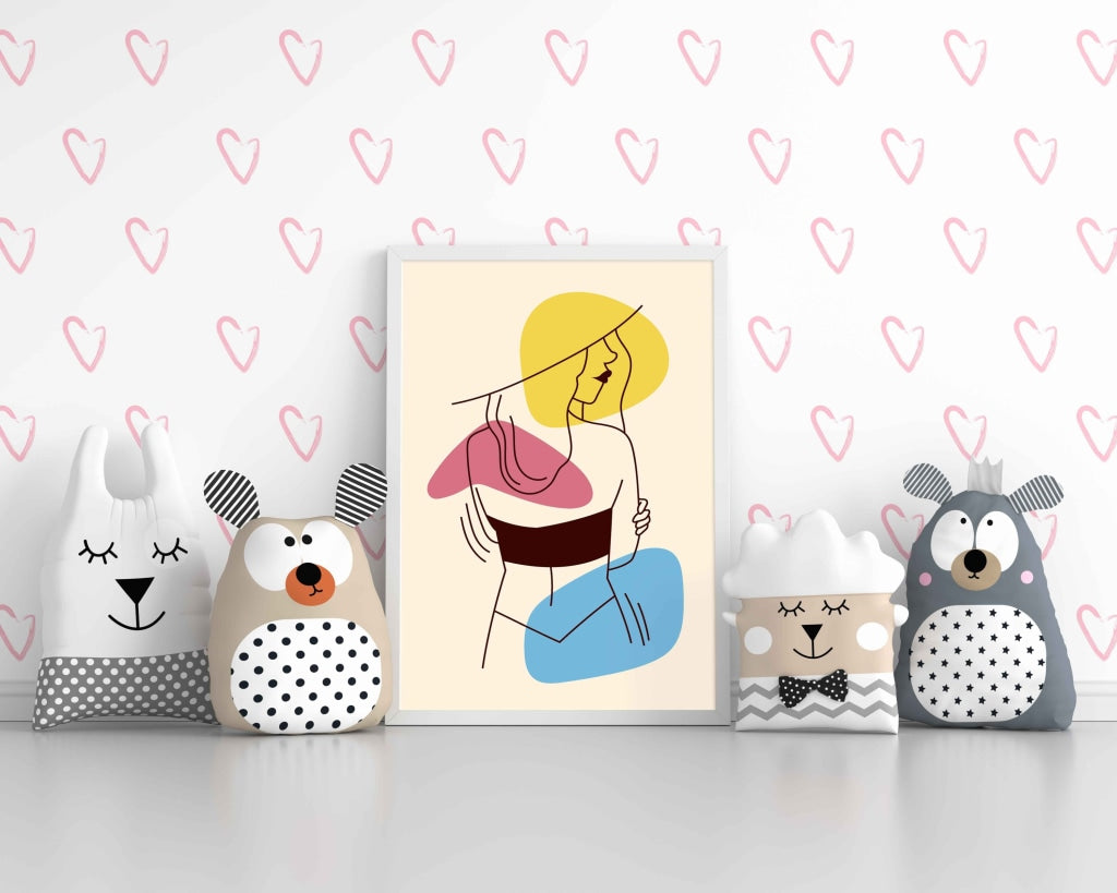 Stunning Women Portrait Art Frame For Wall Decor- Funkydecors Xs / White Posters Prints & Visual