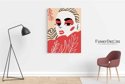 Stylish Design Women Portrait Art Frame For Wall Decor- Funkydecors Posters Prints & Visual Artwork