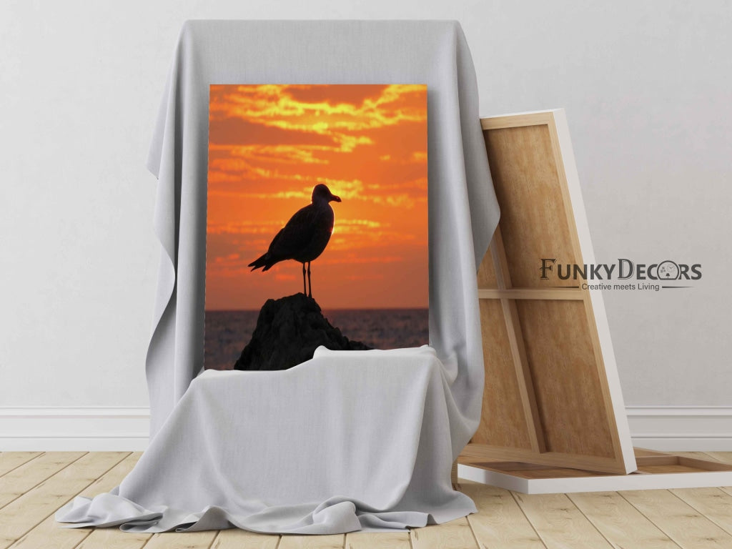 Sun And Bird - Animal Art Frame For Wall Decor- Funkydecors Posters Prints & Visual Artwork