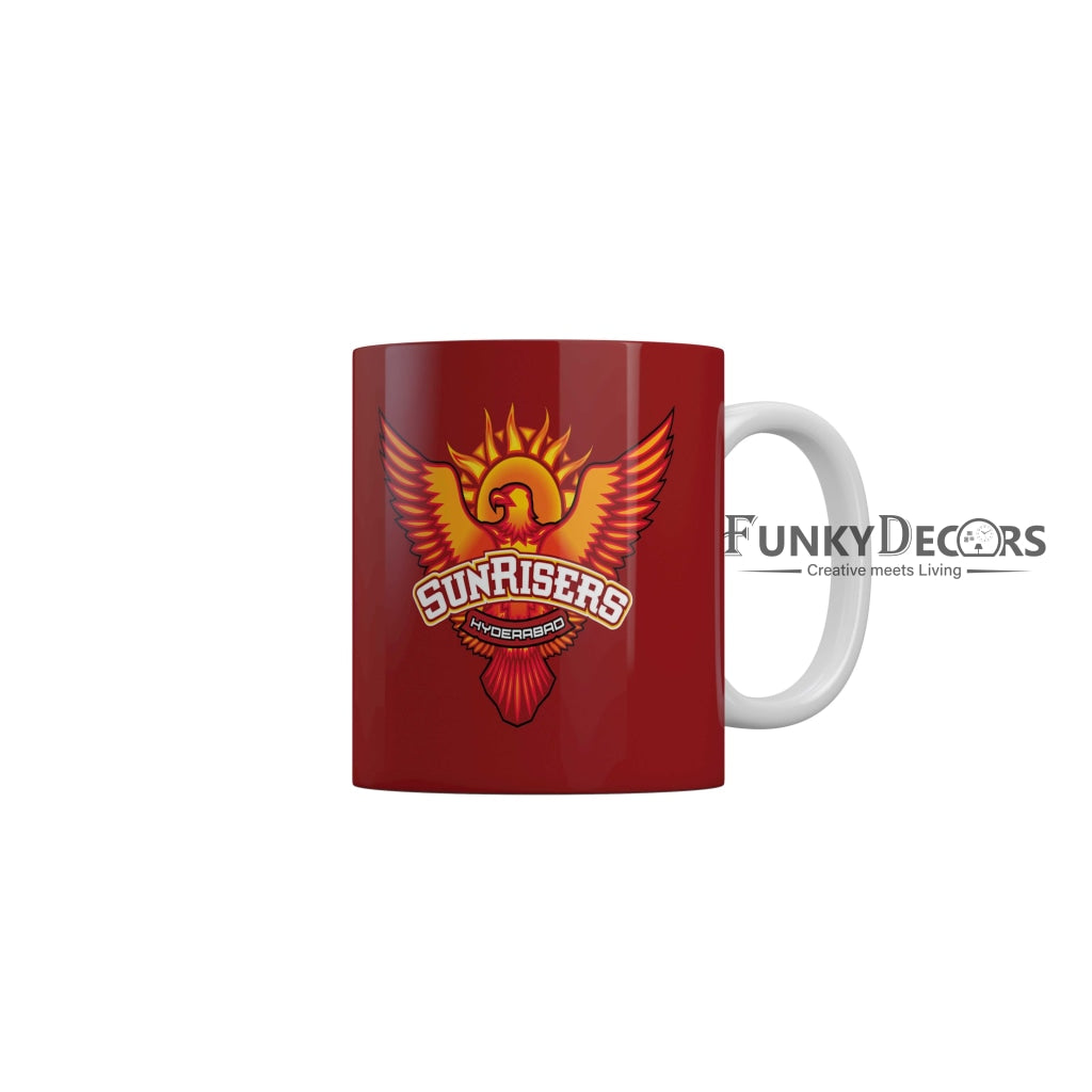 Sunrisers Hyderabad Logo Coffee Ceramic Mug 350 ML-FunkyDecors