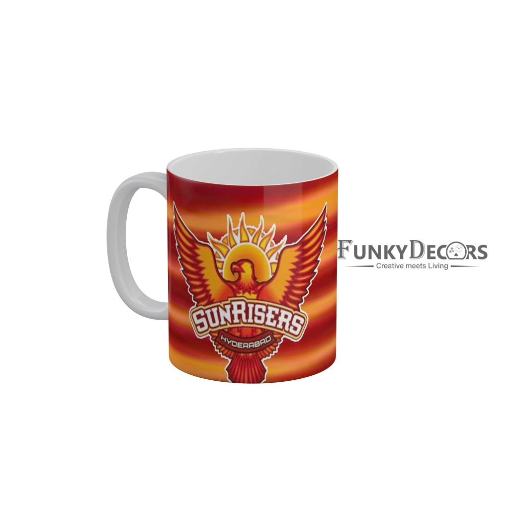 Sunrisers Hyderabad Logo Coffee Ceramic Mug 350 ML-FunkyDecors