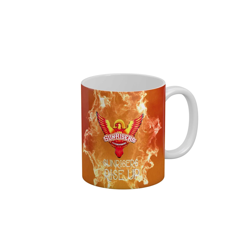 Sunrisers Hyderabad Logo Sunrisers Rise Up Coffee Ceramic Mug 350 ML-FunkyDecors