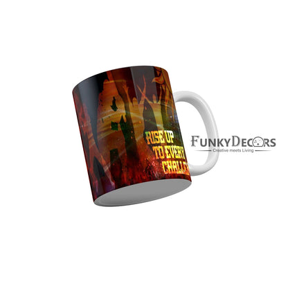 Sunrisers Hyderabad Rise up to every challenge Coffee Ceramic Mug 350 ML-FunkyDecors