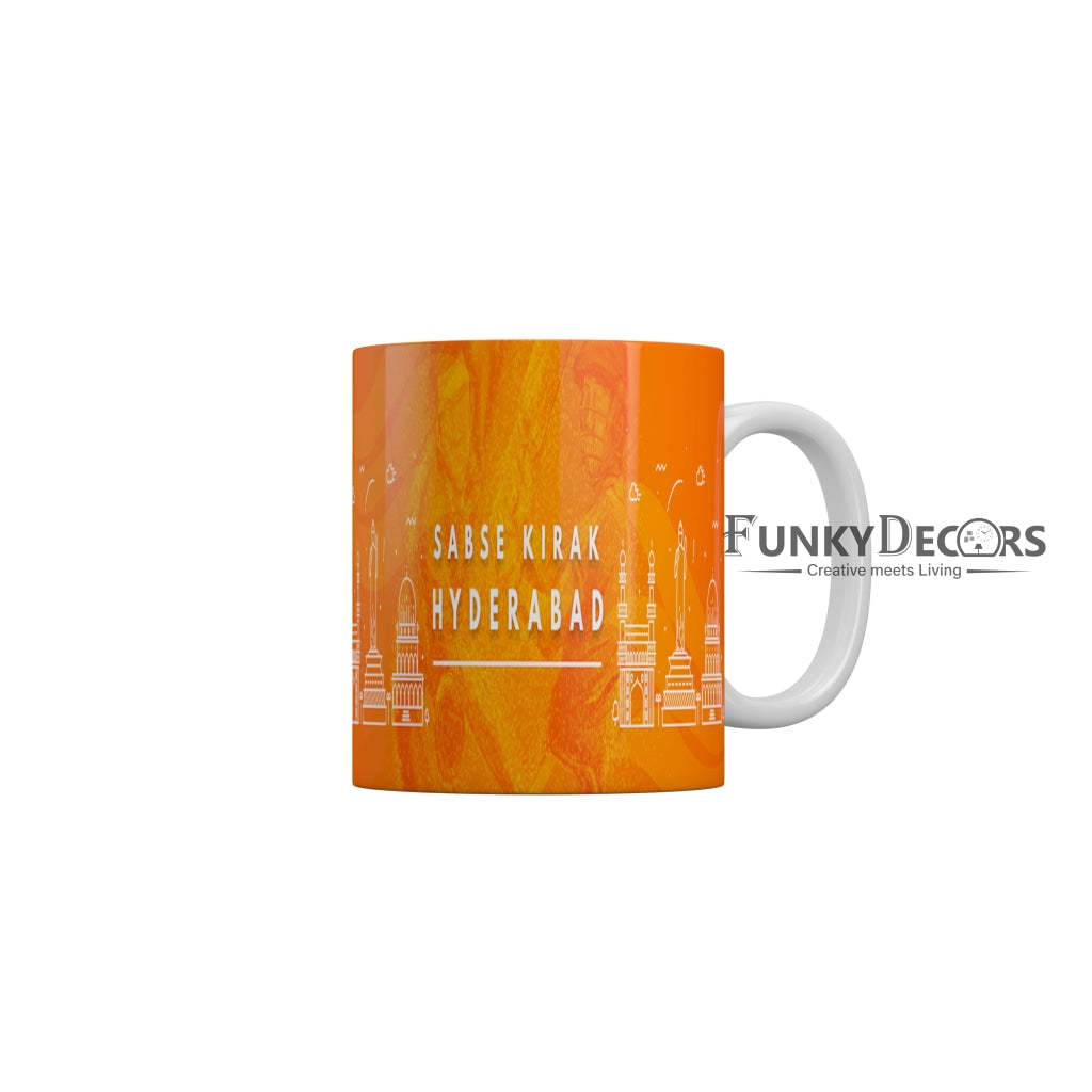 Sunrisers Hyderabad Sabse Kirak Hyderbad Coffee Ceramic Mug 350 ML-FunkyDecors