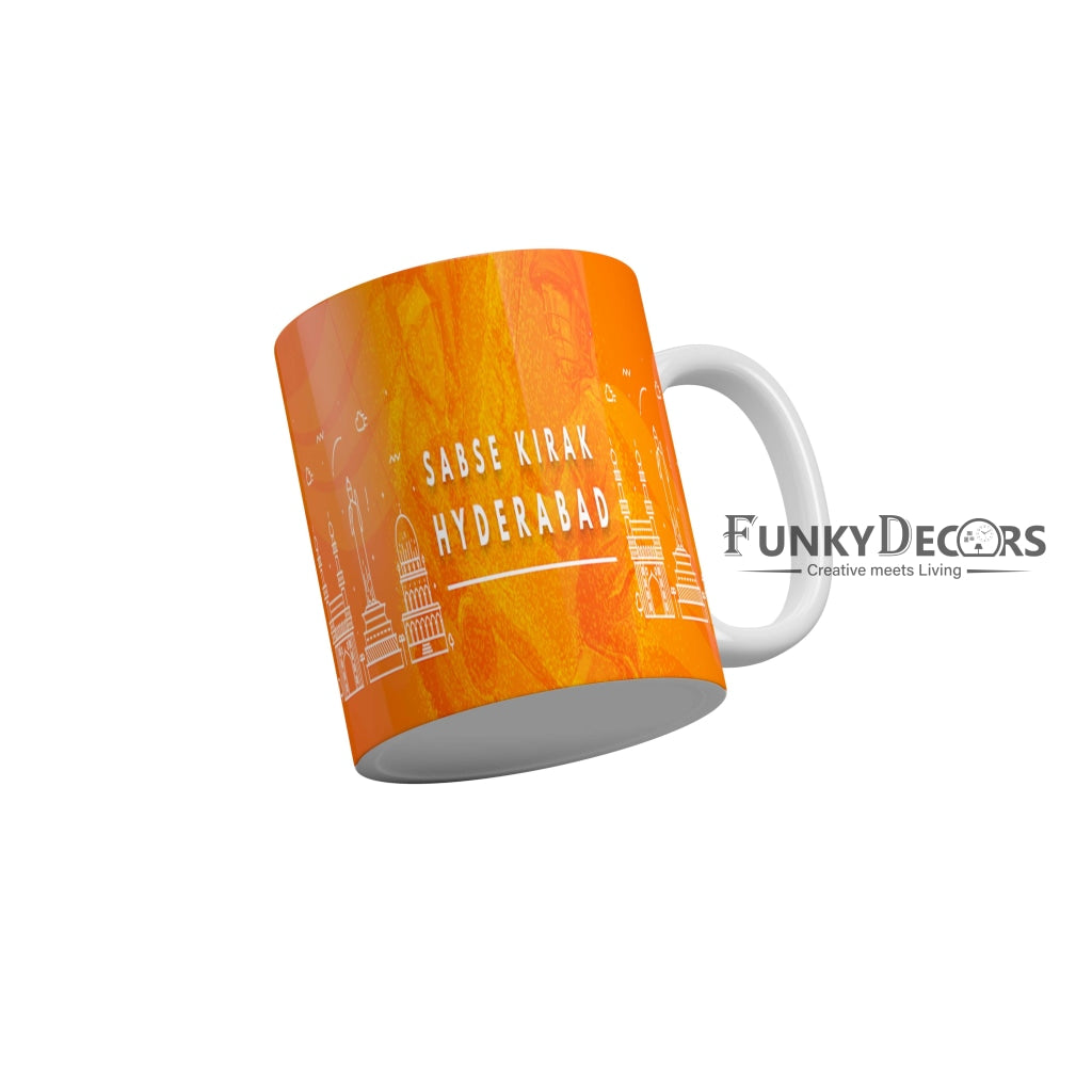 Sunrisers Hyderabad Sabse Kirak Hyderbad Coffee Ceramic Mug 350 ML-FunkyDecors