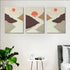 Sunset - Abstract 3 Panels Art Frame For Wall Decor- Funkydecors Xs / Canvas Posters Prints & Visual
