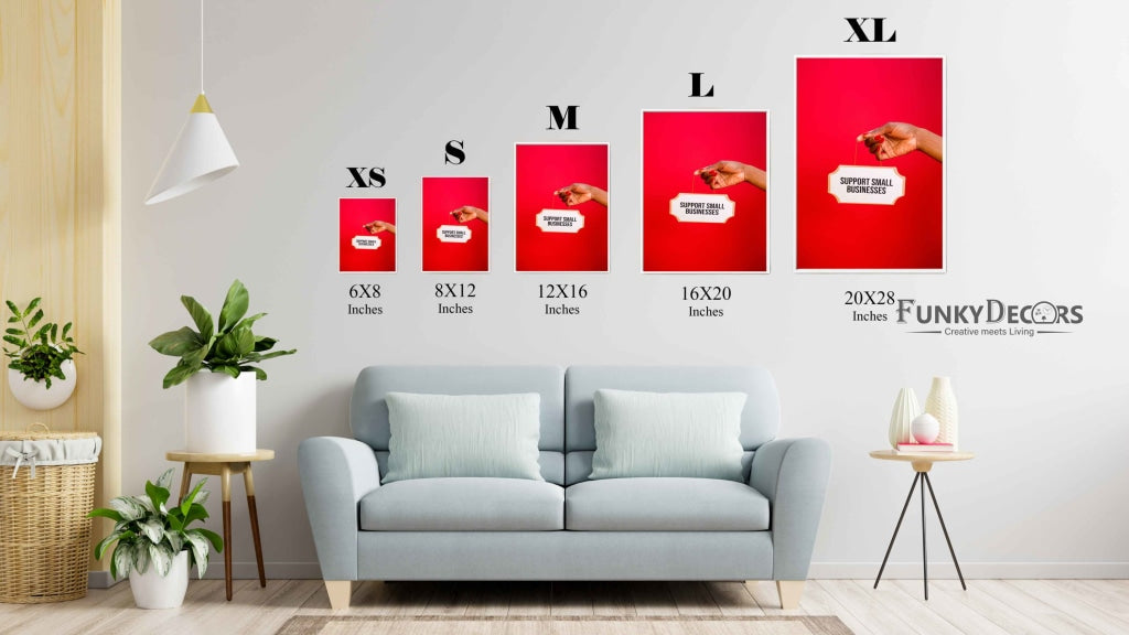 Support Small Businesses - Business Art Frame For Wall Decor- Funkydecors Posters Prints & Visual