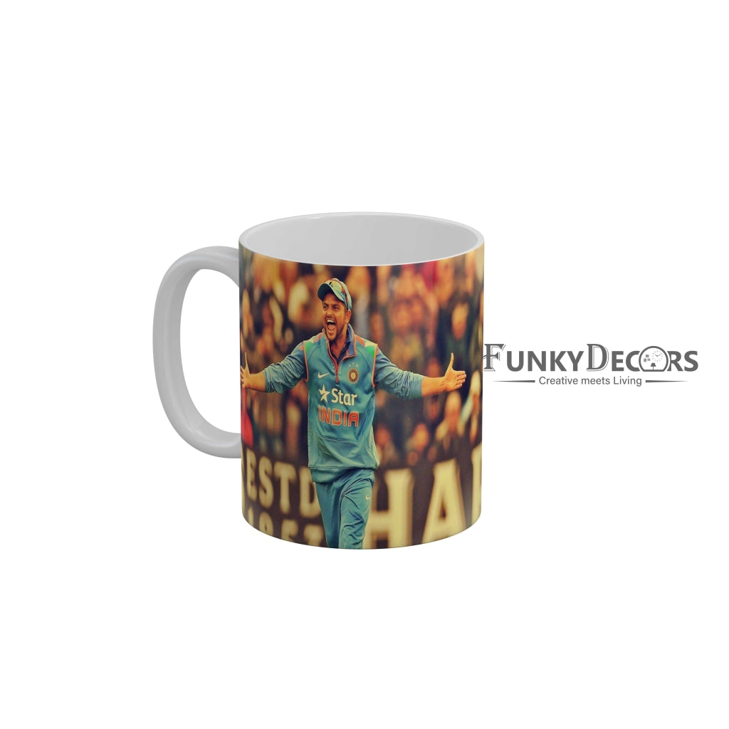 Suresh Raina CSK Coffee Ceramic Mug 350 ML-FunkyDecors