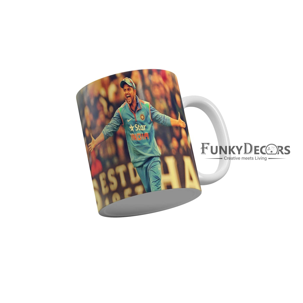 Suresh Raina CSK Coffee Ceramic Mug 350 ML-FunkyDecors
