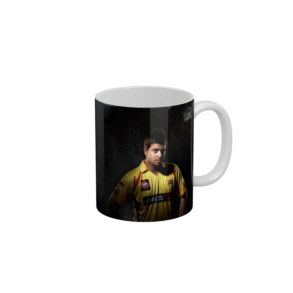 Suresh Raina CSK Coffee Ceramic Mug 350 ML-FunkyDecors