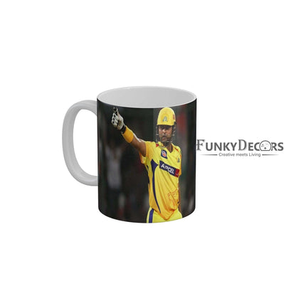 Suresh Raina CSK Coffee Ceramic Mug 350 ML-FunkyDecors