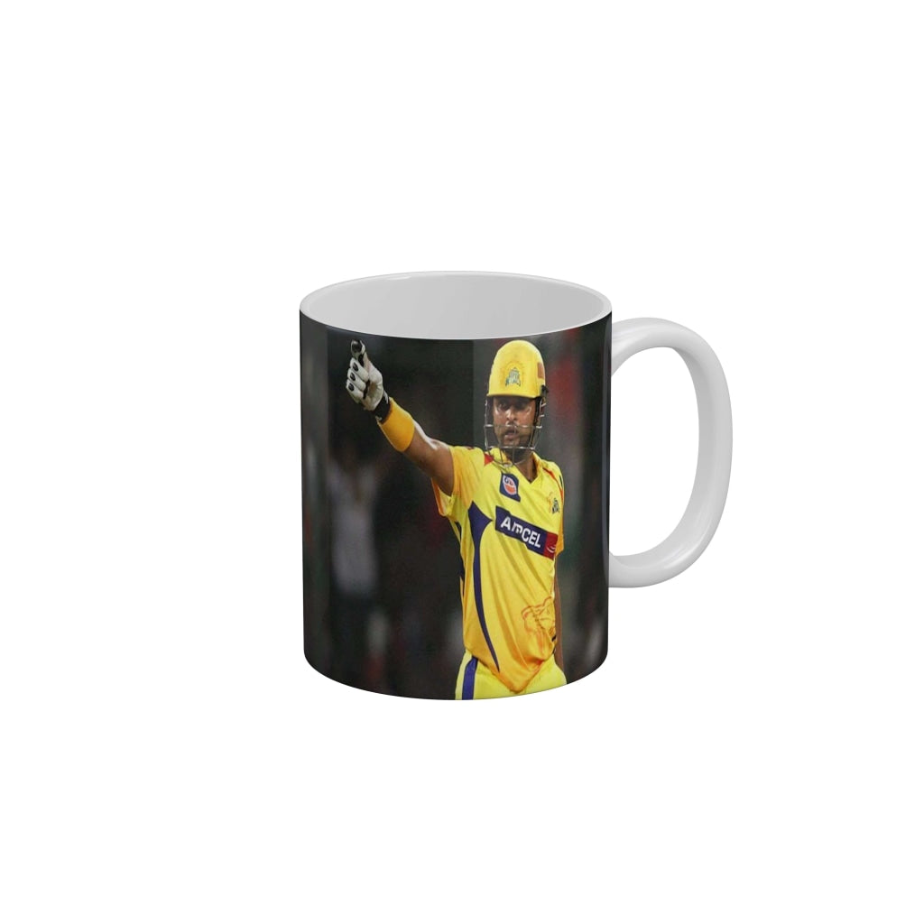 Suresh Raina CSK Coffee Ceramic Mug 350 ML-FunkyDecors