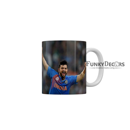 Suresh Raina CSK Coffee Ceramic Mug 350 ML-FunkyDecors