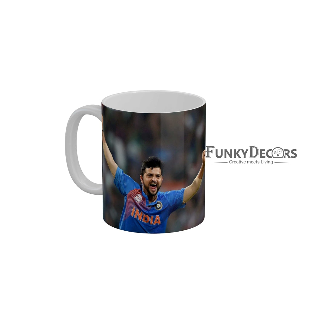 Suresh Raina CSK Coffee Ceramic Mug 350 ML-FunkyDecors