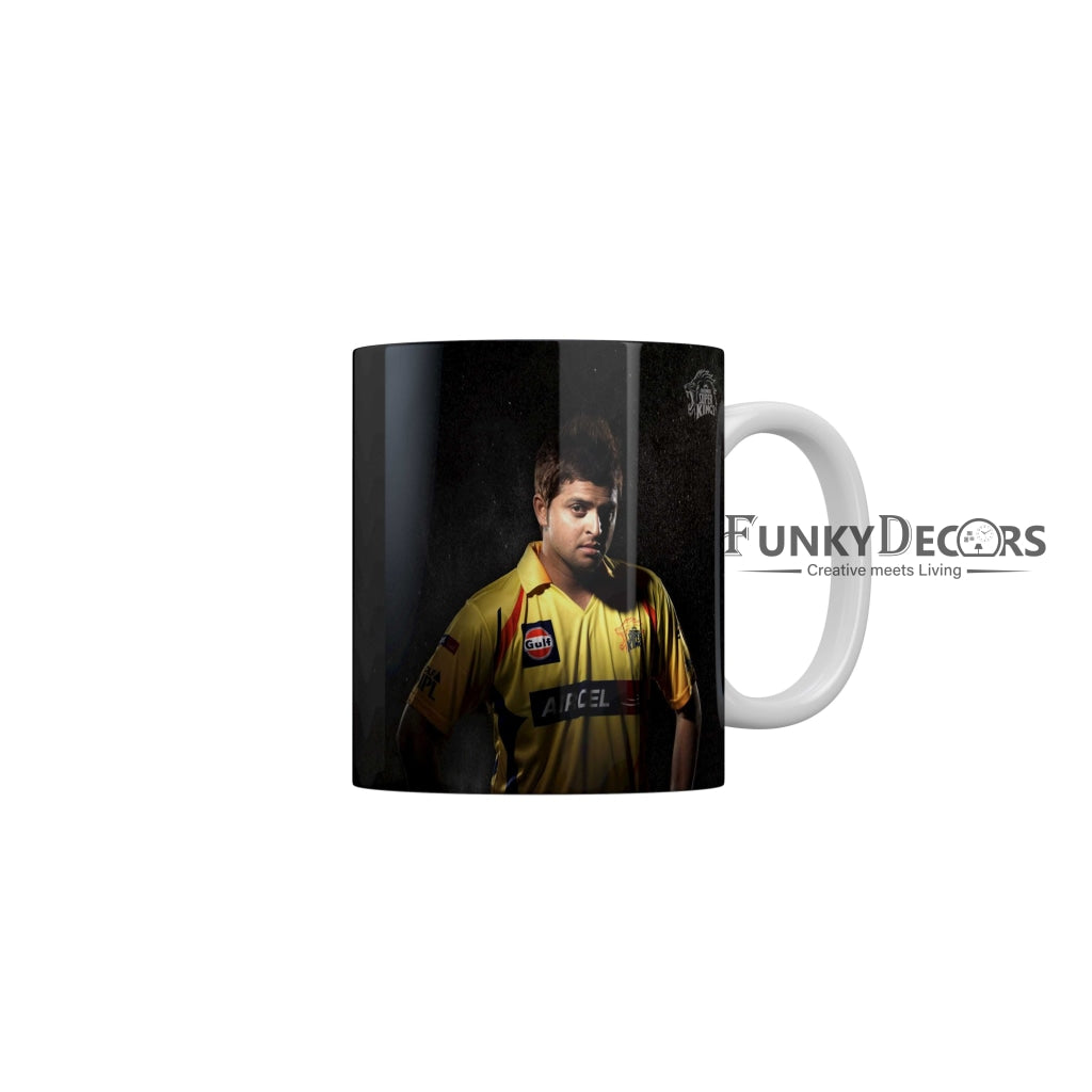 Suresh Raina CSK Coffee Ceramic Mug 350 ML-FunkyDecors