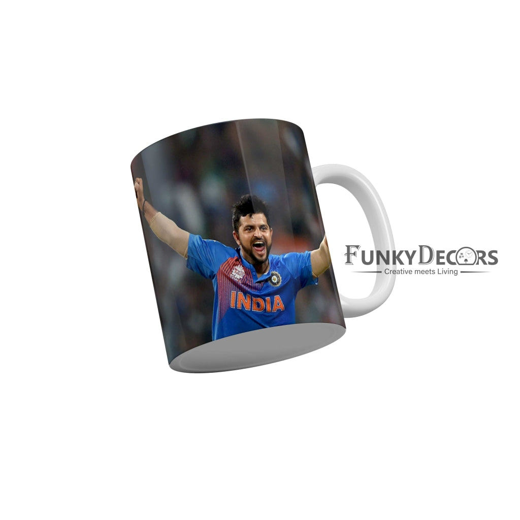 Suresh Raina CSK Coffee Ceramic Mug 350 ML-FunkyDecors