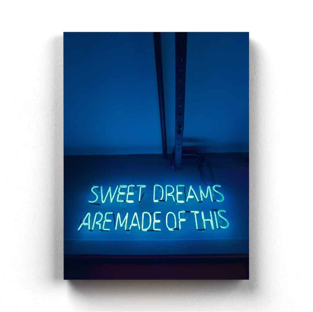 Sweet Dreams Are Made Of This - Quotes Art Frame For Wall Decor- Funkydecors Xs / Canvas Posters