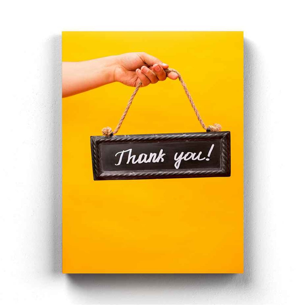 Thank You - Business Art Frame For Wall Decor- Funkydecors Xs / Canvas Posters Prints &amp; Visual
