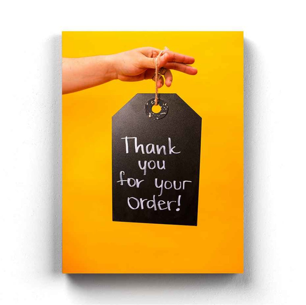 Thank You For Your Order - Business Art Frame For Wall Decor- Funkydecors Xs / Canvas Posters Prints