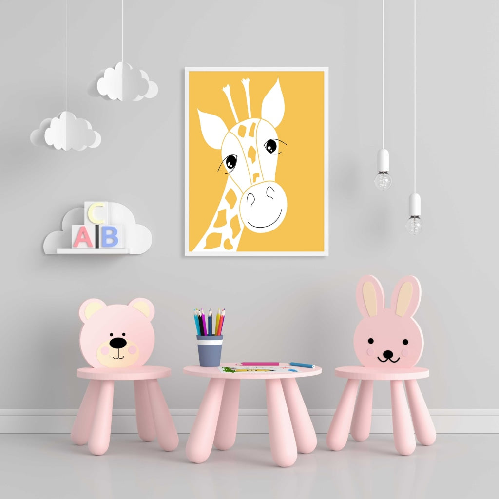 The Adorable Look - Nursery Art Frame For Wall Decor- Funkydecors Xs / White Posters Prints & Visual