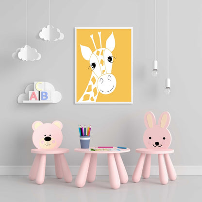 The Adorable Look - Nursery Art Frame For Wall Decor- Funkydecors Xs / White Posters Prints & Visual