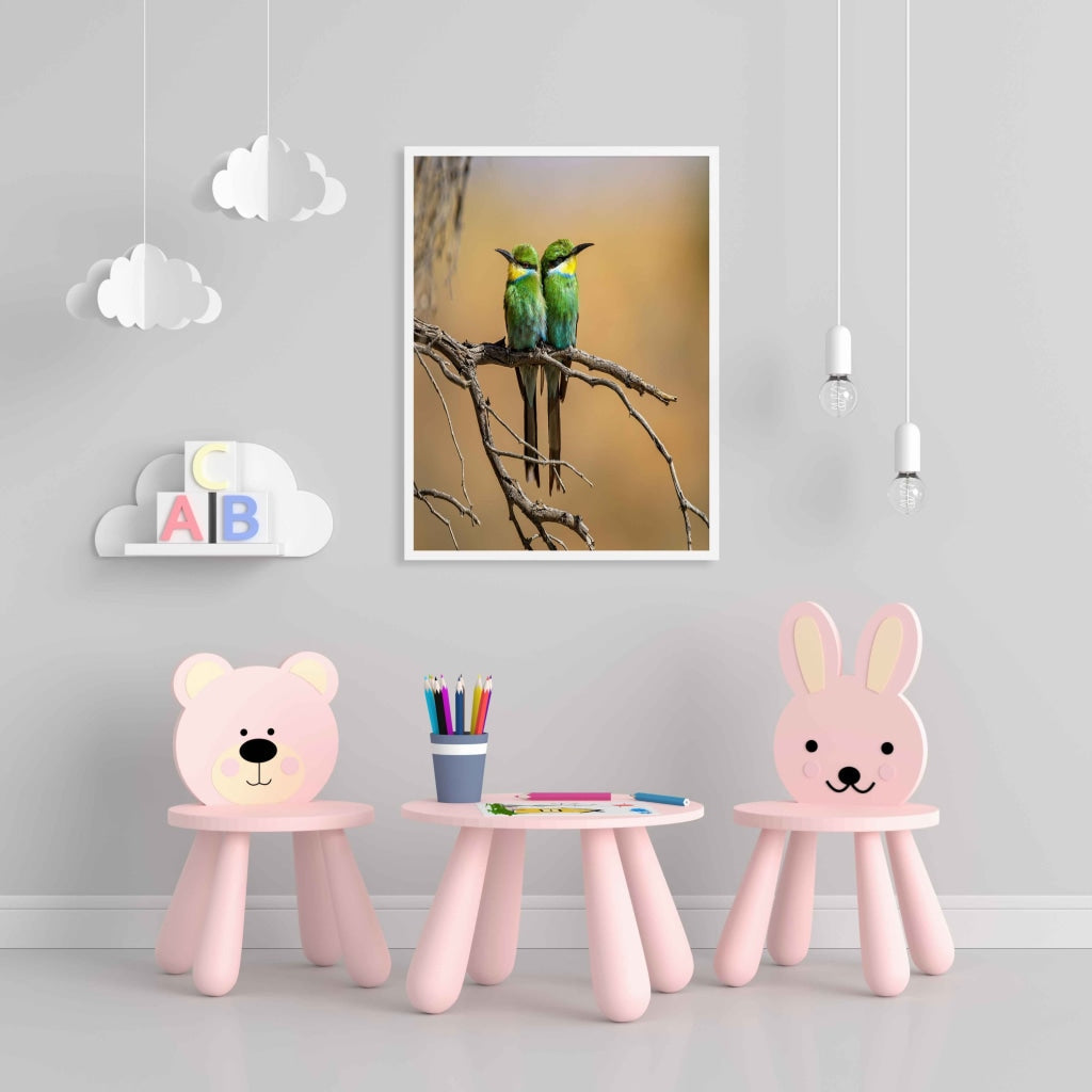The Angry Bird - Animal Art Frame For Wall Decor- Funkydecors Xs / White Posters Prints &amp; Visual