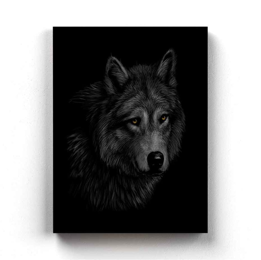 The Artic Wolf - Animal Art Frame For Wall Decor- Funkydecors Xs / Canvas Posters Prints &amp; Visual
