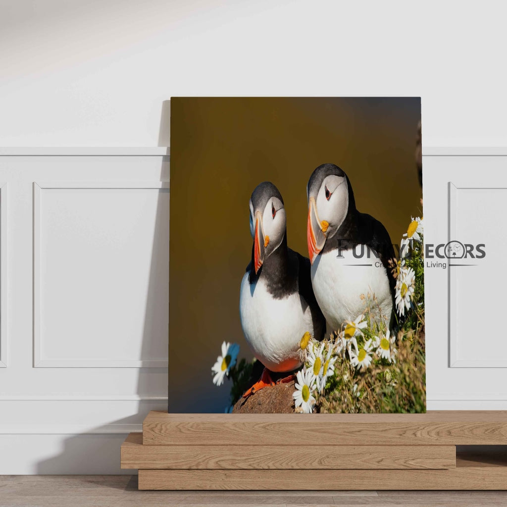 The Atlantic Puffin - Animal Art Frame For Wall Decor- Funkydecors Posters Prints &amp; Visual Artwork
