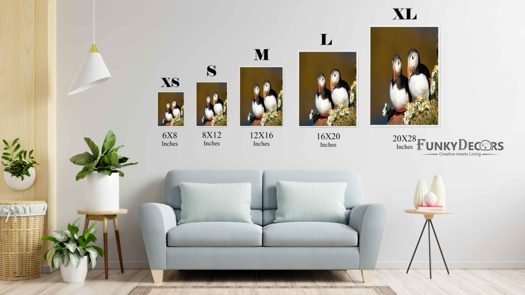 The Atlantic Puffin - Animal Art Frame For Wall Decor- Funkydecors Posters Prints &amp; Visual Artwork