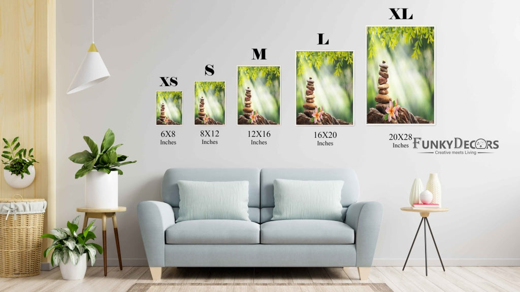 The Balance Life - Floral Art Frame For Wall Decor- Funkydecors Posters Prints &amp; Visual Artwork