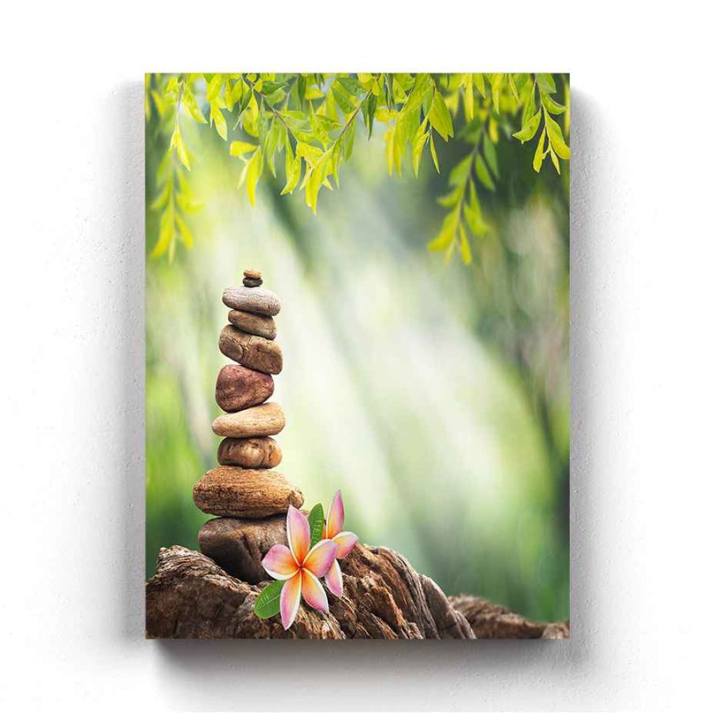 The Balance Life - Floral Art Frame For Wall Decor- Funkydecors Xs / Canvas Posters Prints &amp; Visual