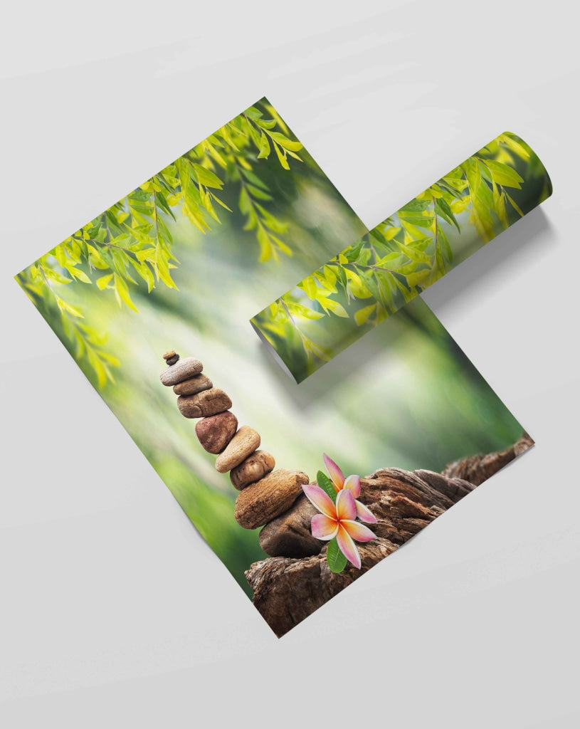The Balance Life - Floral Art Frame For Wall Decor- Funkydecors Xs / Roll Posters Prints &amp; Visual