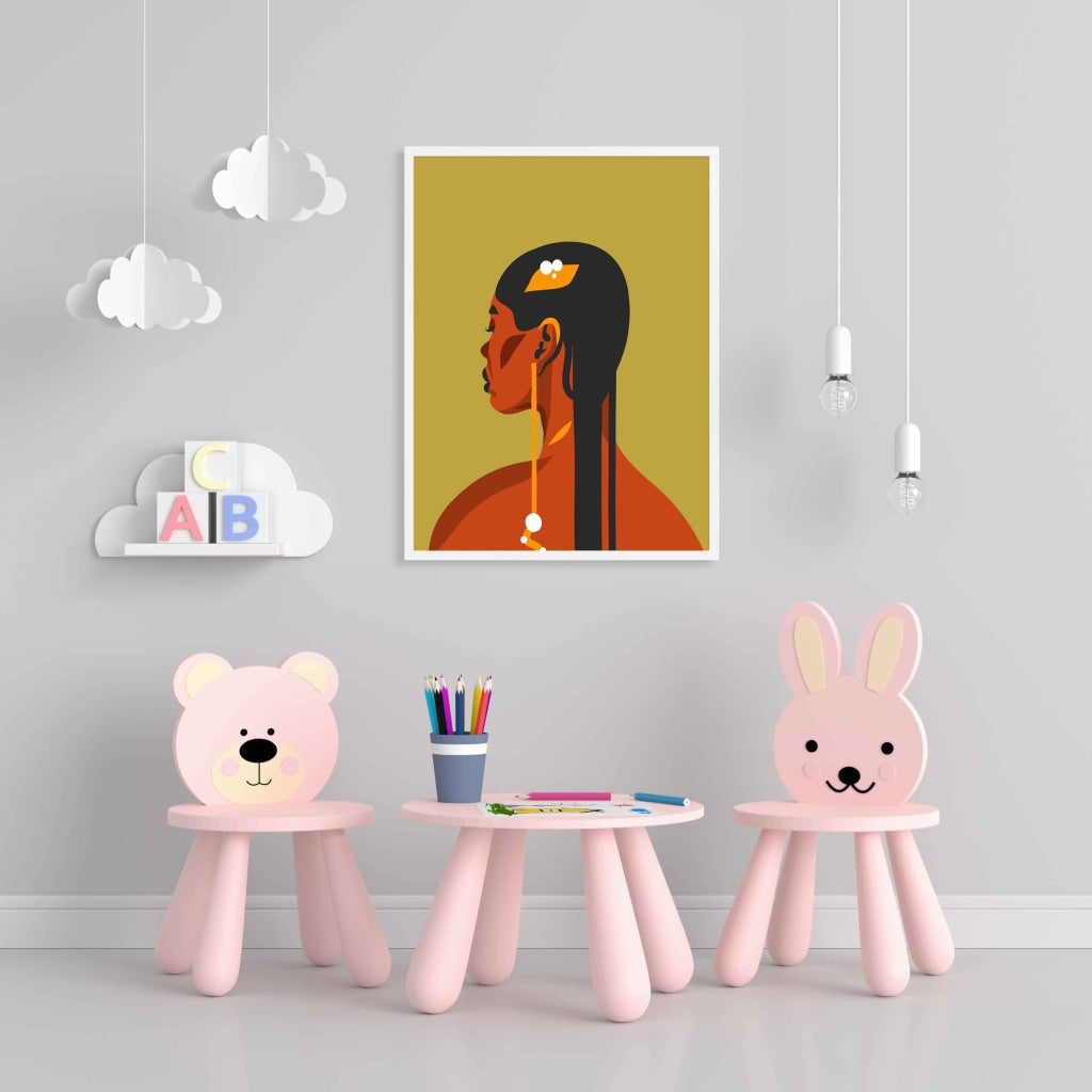 The Beauty Of Blackness Boho Women Art Frame For Wall Decor- Funkydecors Xs / White Posters Prints &