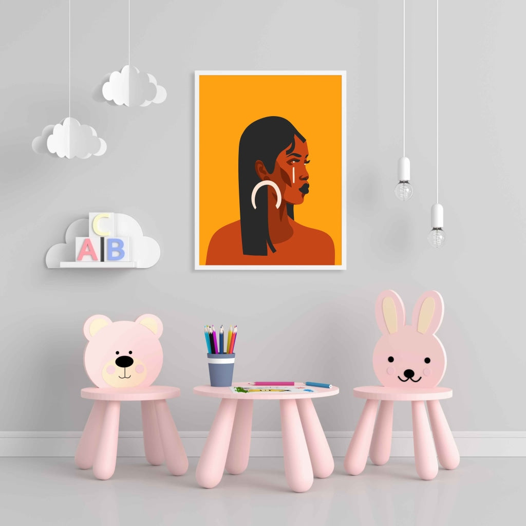 The Beauty Of Blackness Boho Women Art Frame For Wall Decor- Funkydecors Xs / White Posters Prints &