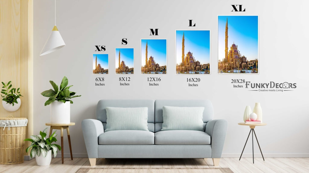 The Beauty Of Mosque - Architectural Art Frame For Wall Decor- Funkydecors Posters Prints &amp; Visual