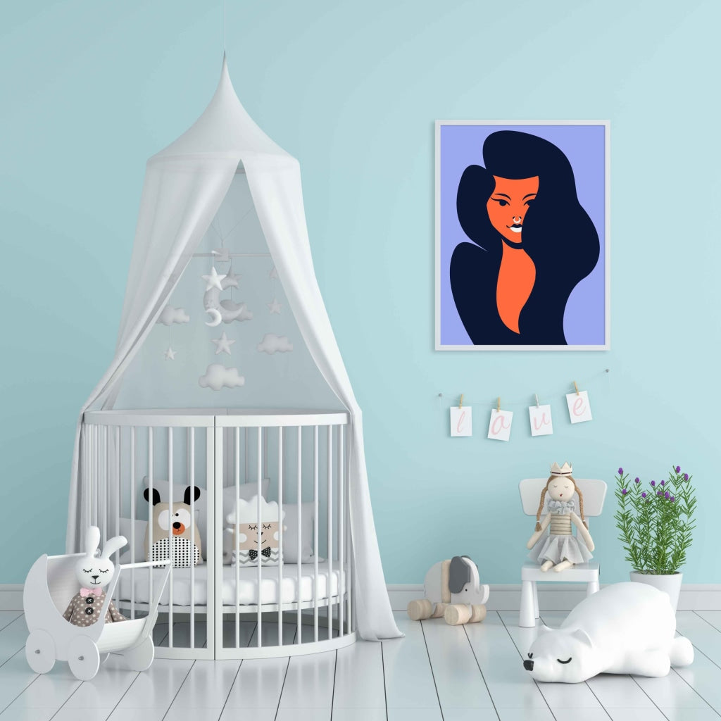 The Beauty Of Nose Ring Portrait Art Frame For Wall Decor- Funkydecors Xs / White Posters Prints &