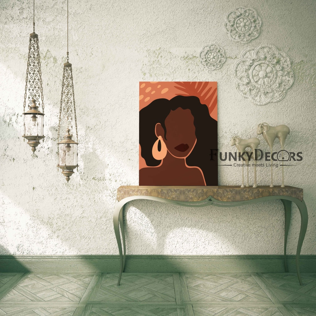 The Black Beauty Women Boho Art Frame For Wall Decor- Funkydecors Posters Prints & Visual Artwork