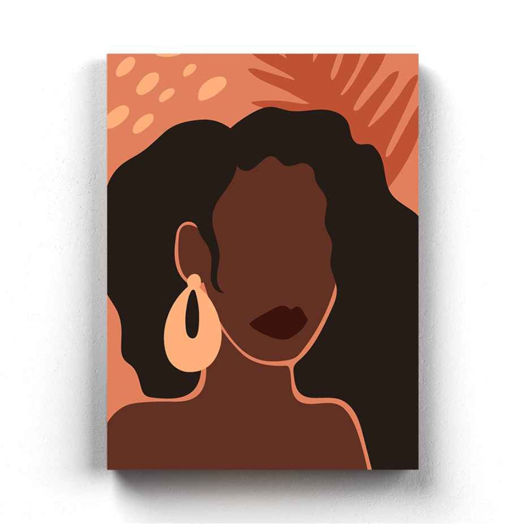 The Black Beauty Women Boho Art Frame For Wall Decor- Funkydecors Xs / Canvas Posters Prints &