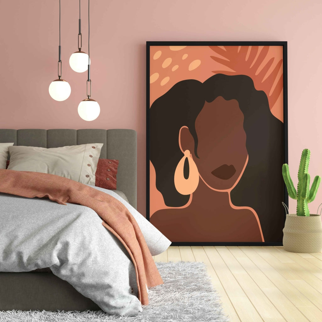 The Black Beauty Women Boho Art Frame For Wall Decor- Funkydecors Xs / Posters Prints &amp; Visual