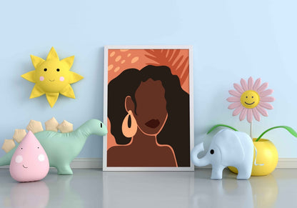 The Black Beauty Women Boho Art Frame For Wall Decor- Funkydecors Xs / White Posters Prints & Visual