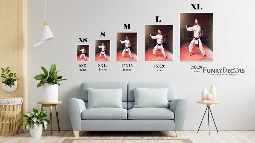 The Black Belt - Sports Art Frame For Wall Decor- Funkydecors Posters Prints &amp; Visual Artwork