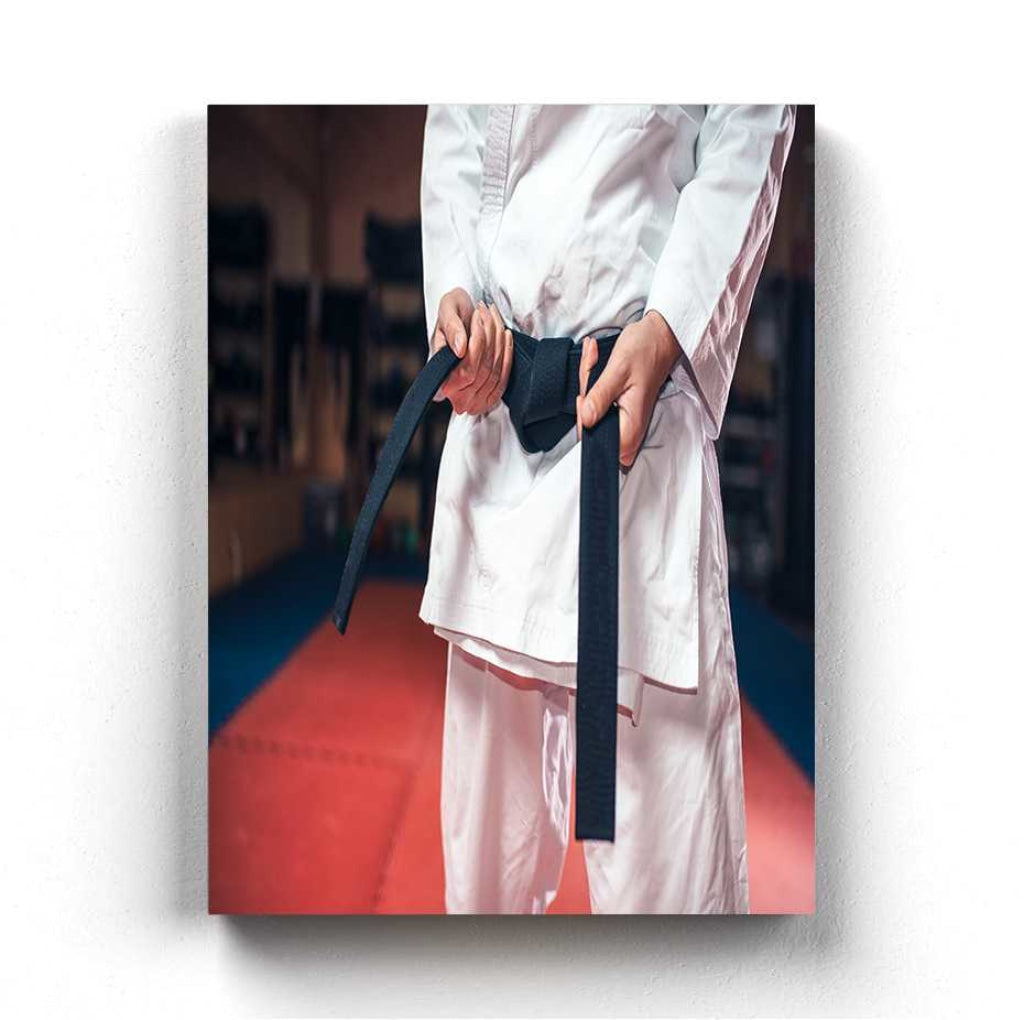 The Black Belt - Sports Art Frame For Wall Decor- Funkydecors Xs / Canvas Posters Prints &amp; Visual