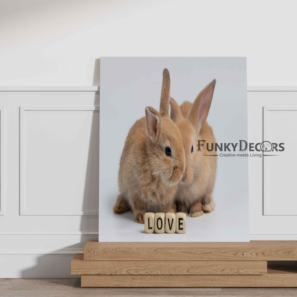 The Bunny - Animal Art Frame For Wall Decor- Funkydecors Posters Prints &amp; Visual Artwork