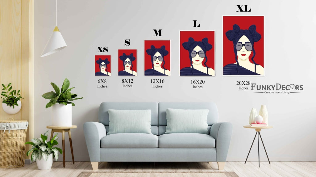 The Cat Eye Portrait Art Frame For Wall Decor- Funkydecors Posters Prints & Visual Artwork