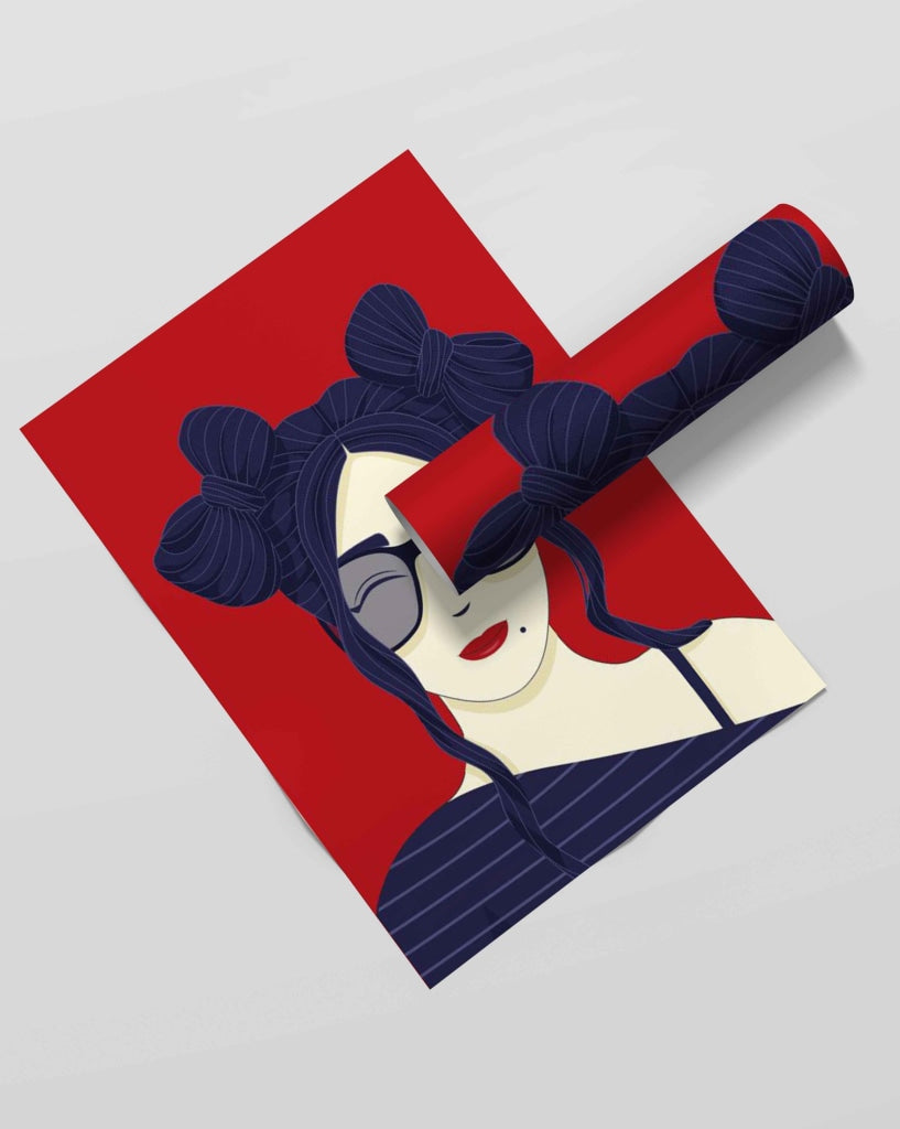 The Cat Eye Portrait Art Frame For Wall Decor- Funkydecors Xs / Roll Posters Prints & Visual Artwork