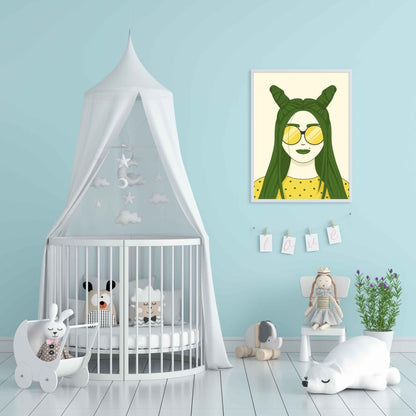 The Cat Eye Portrait Art Frame For Wall Decor- Funkydecors Xs / White Posters Prints & Visual