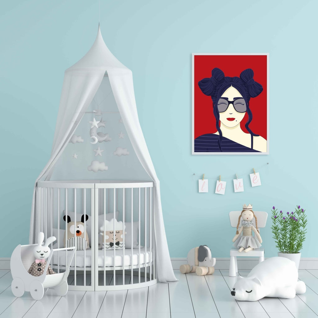 The Cat Eye Portrait Art Frame For Wall Decor- Funkydecors Xs / White Posters Prints & Visual